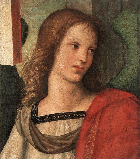 Angel fragment of the Baronci Altarpiece, RAFFAELLO Sanzio